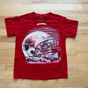 Red Wisconsin Graphic T-Shirt